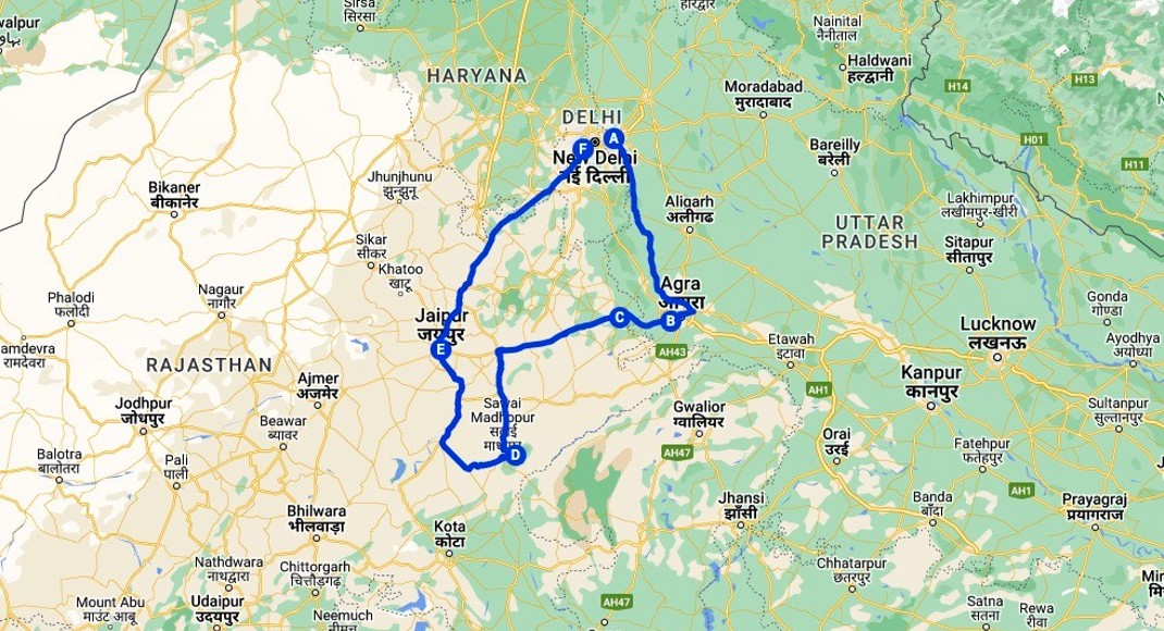 TAJ AND TIGERS 8 NIGHTS 9 DAYS